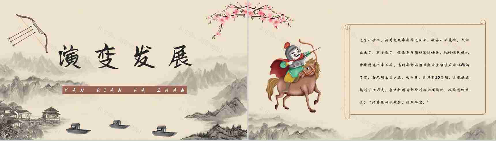 《三国演义草船借箭》经典故事导读知识点梳理教师备课课件PPT模板-2