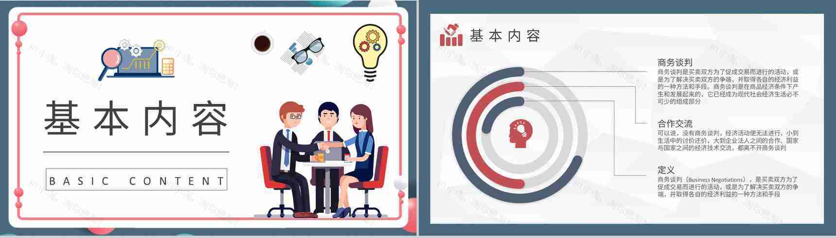 国际商务谈判方案汇报公司员工贸易谈判技巧学习PPT模板-7