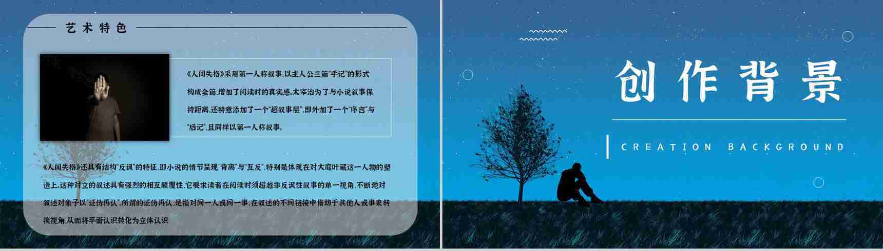 国外必读中篇小说《人间失格》经典片段鉴赏学生阅读培训讲座PPT模板-9