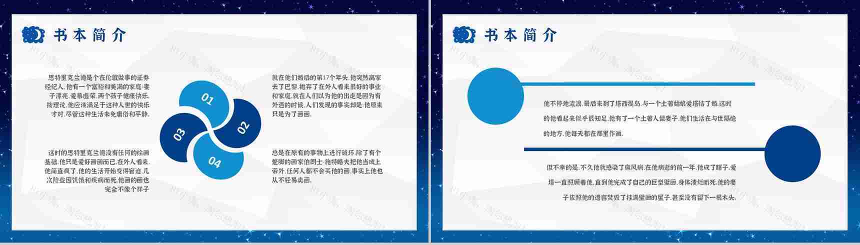 毛姆文学小说著作分享《月亮与六便士》名著导读作品知识点梳理PPT模板-4