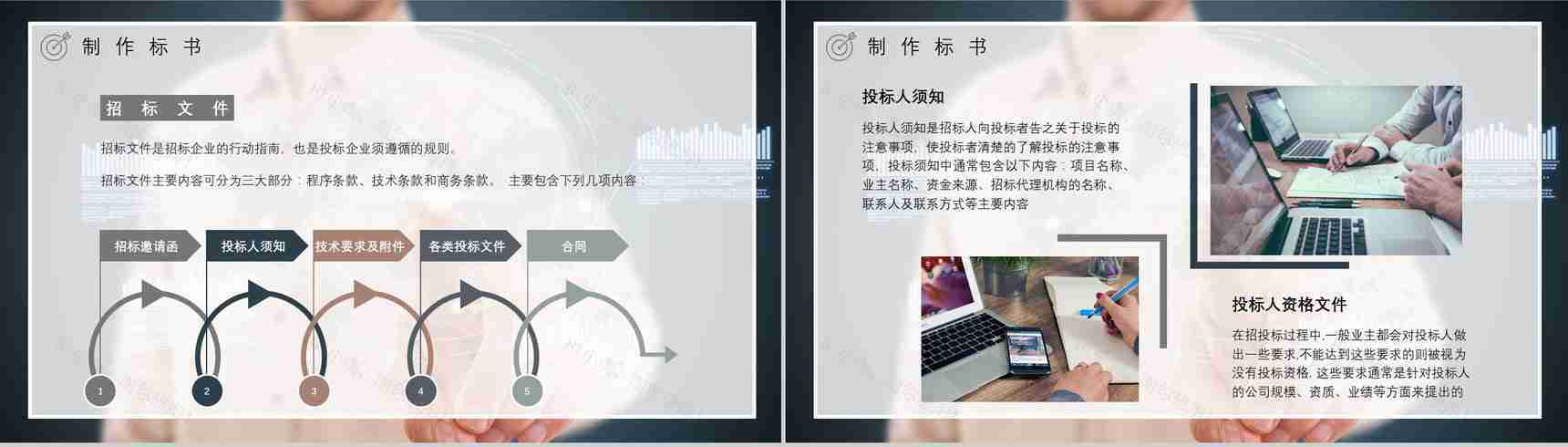 获取招标公告制作标书商务部门投标书制作流程培训教案PPT模板-7