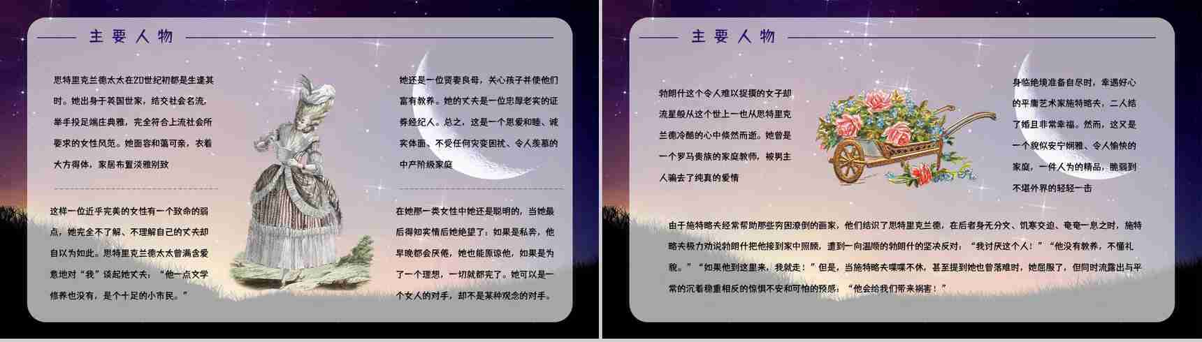 经典名著阅读《月亮与六便士》文学作品简介知识点梳理培训PPT模板-3
