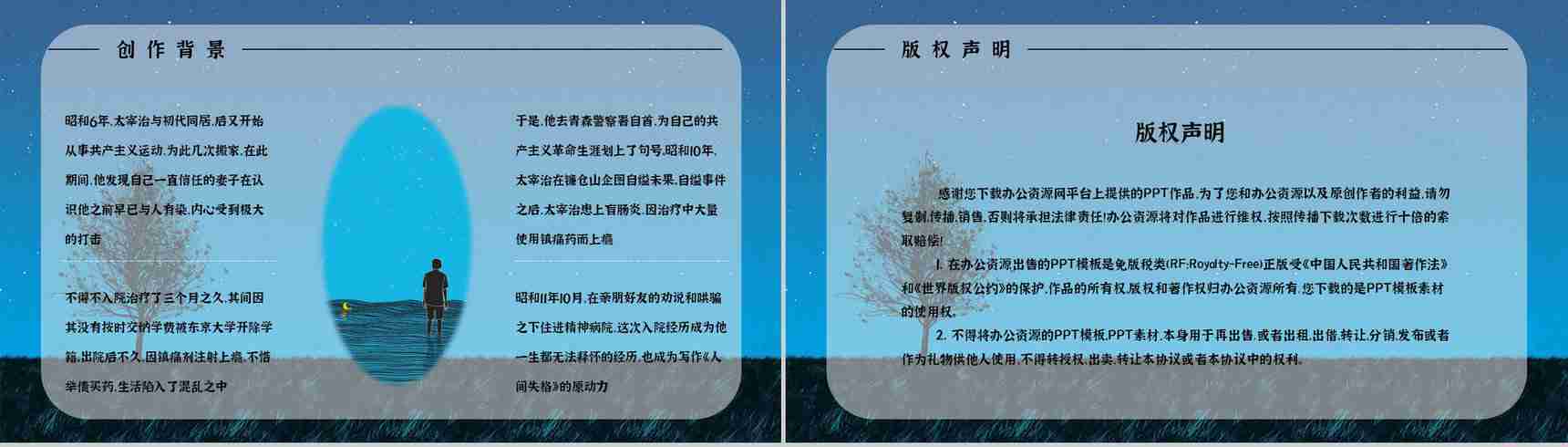 国外必读中篇小说《人间失格》经典片段鉴赏学生阅读培训讲座PPT模板-10