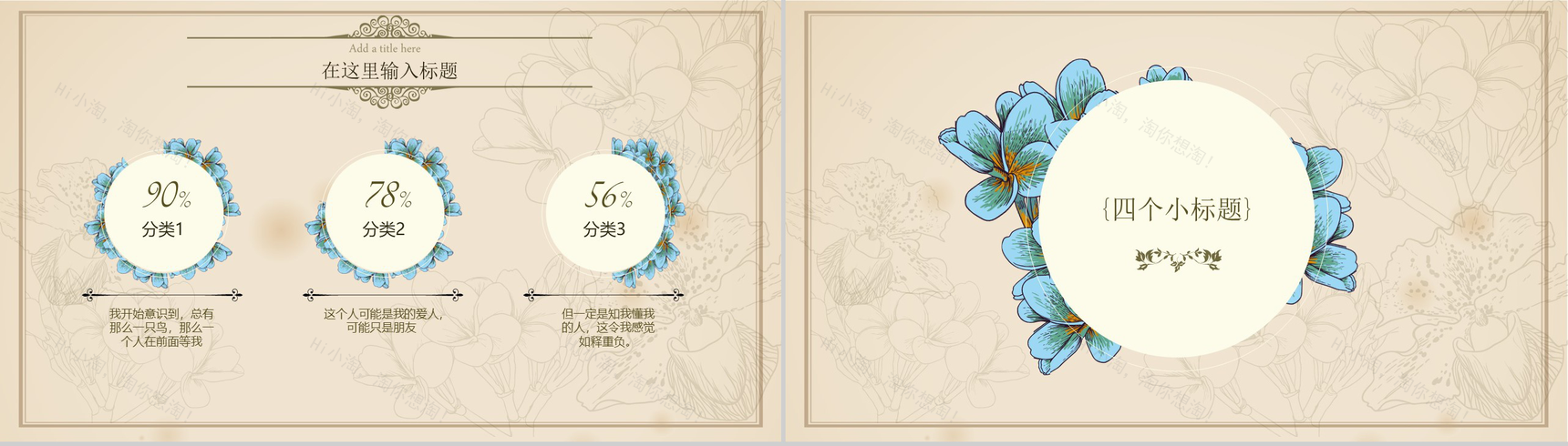 复古欧式小清新教育教学汇报演讲模板-7