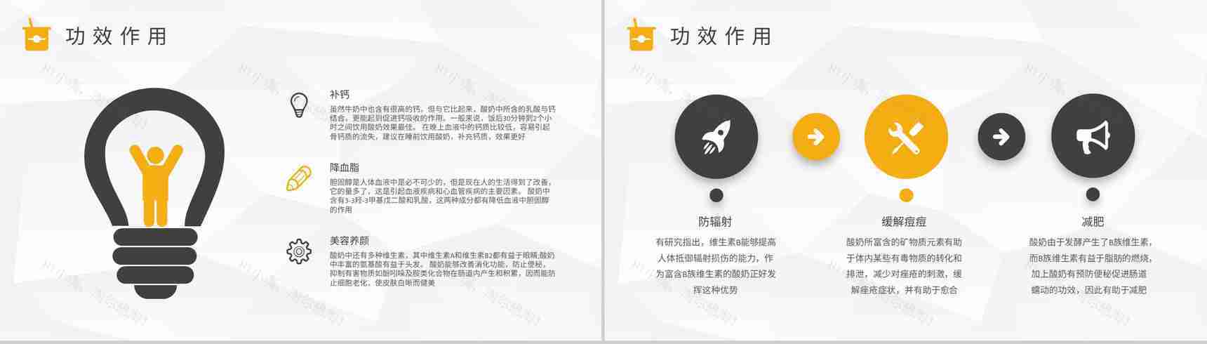 酸奶的营养价值介绍居民经常饮用的好处说明PPT模板-5