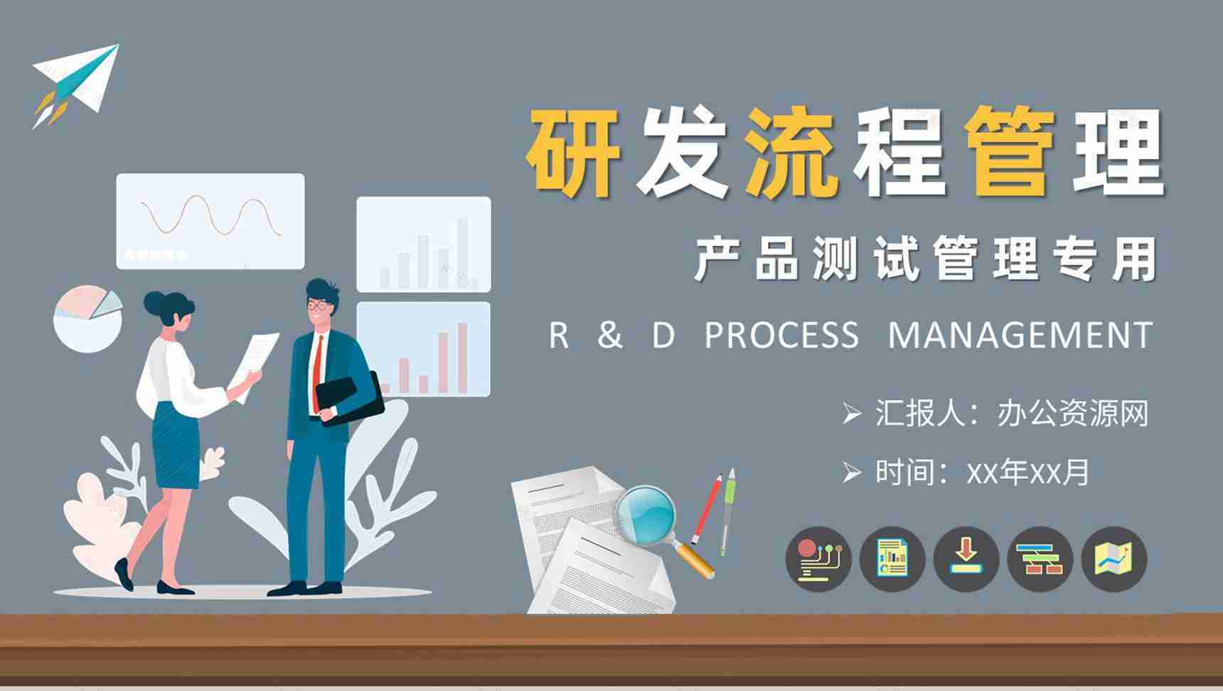 公司产品测试管理规范研发流程管理基础知识培训PPT模板-1