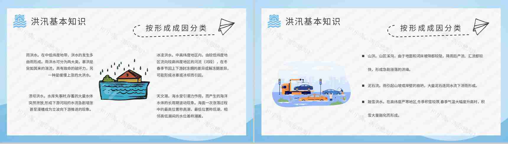 学校防洪防汛安全教育教案学生遇险自救知识学习PPT模板-4