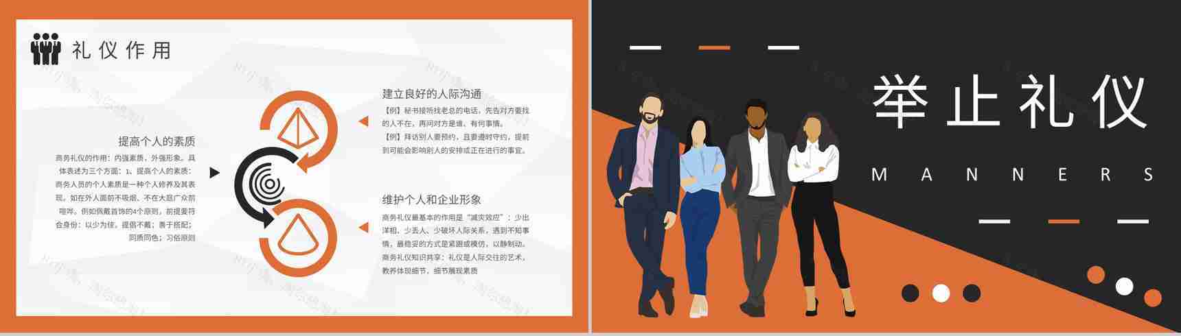 企业员工职业形象管理要求职场社交商务礼仪培训PPT模板-5