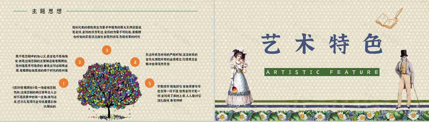 法国长篇小说《欧也妮葛朗台》经典文学作品读书心得体会分享PPT模板-10