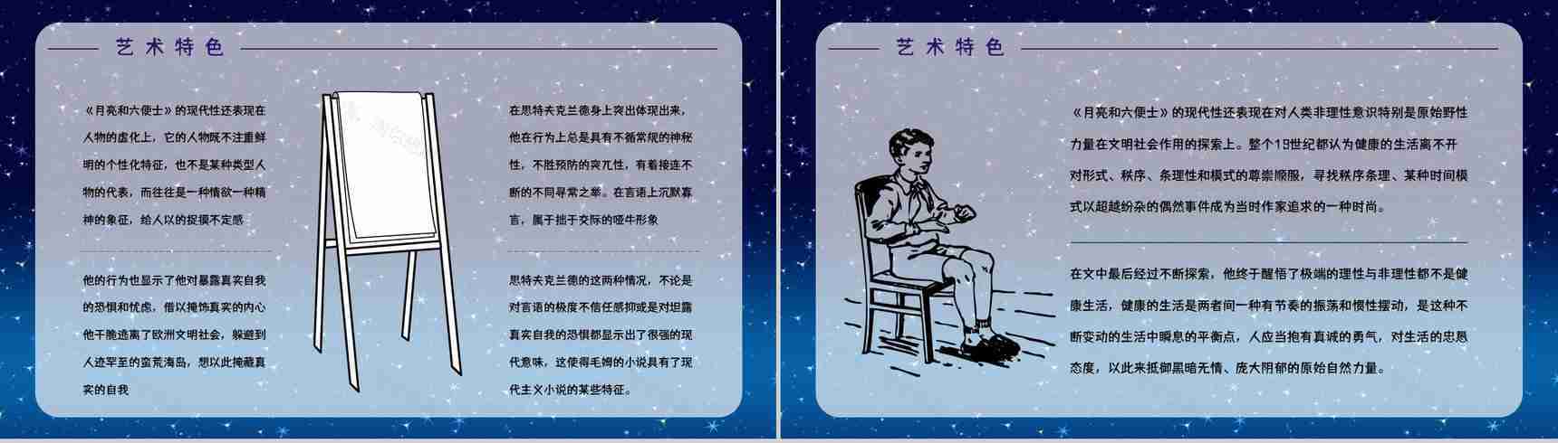 《月亮与六便士》经典小说导读介绍读书笔记整理交流分享PPT模板-3