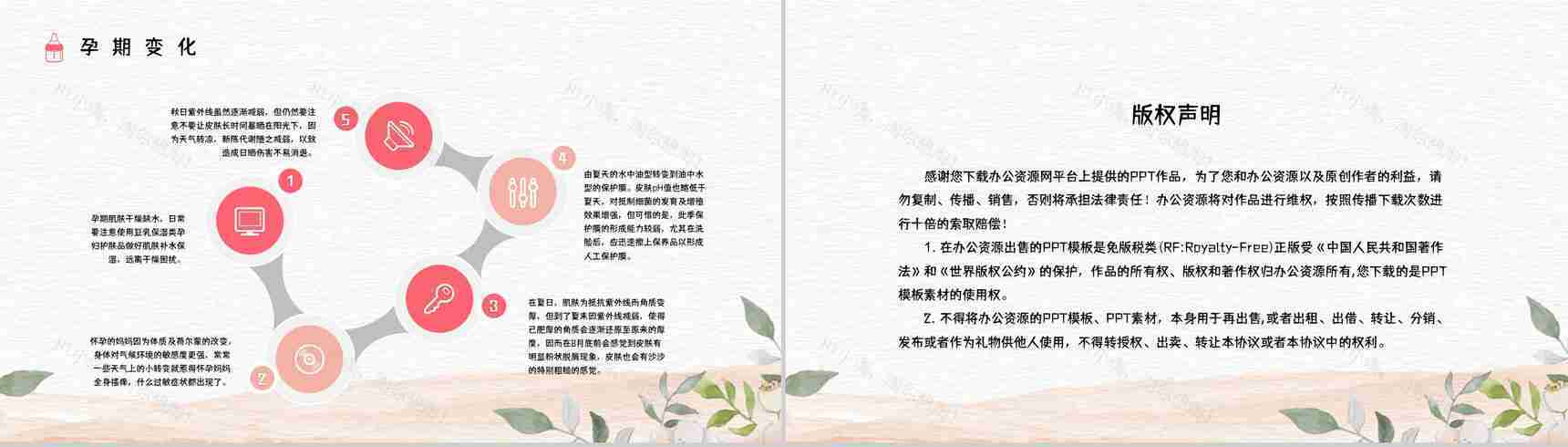 医院妇产科医生孕妇孕期知识科普怀孕期间护理保健知识点讲解PPT模板-11