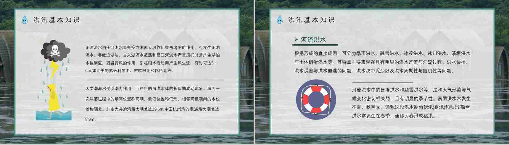 社区防洪防汛应急安全知识培训洪汛物资科普知识与自救措施PPT模板-4