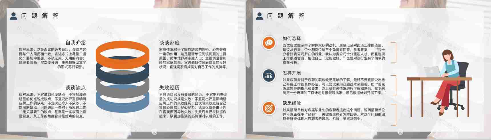 职场新人应聘求职面试常见问题及注意事项培训应聘者面试技巧PPT模板-7
