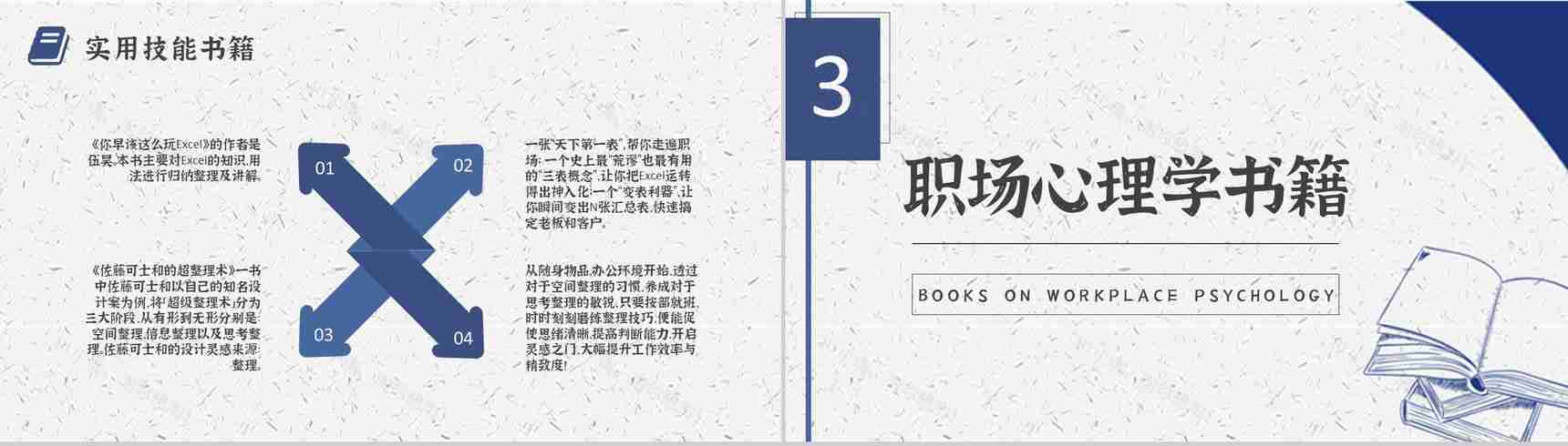 职场提升必备好书推荐职业实用技能学习书单介绍PPT模板-8