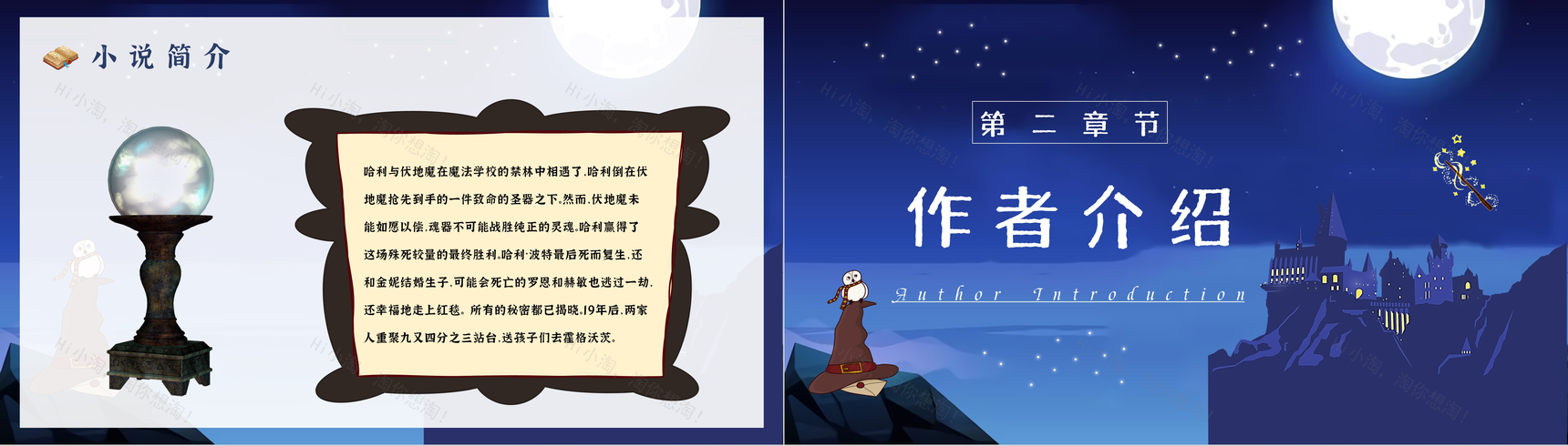 JK罗琳《哈利波特与死亡圣器》鉴赏分析PPT模板-4