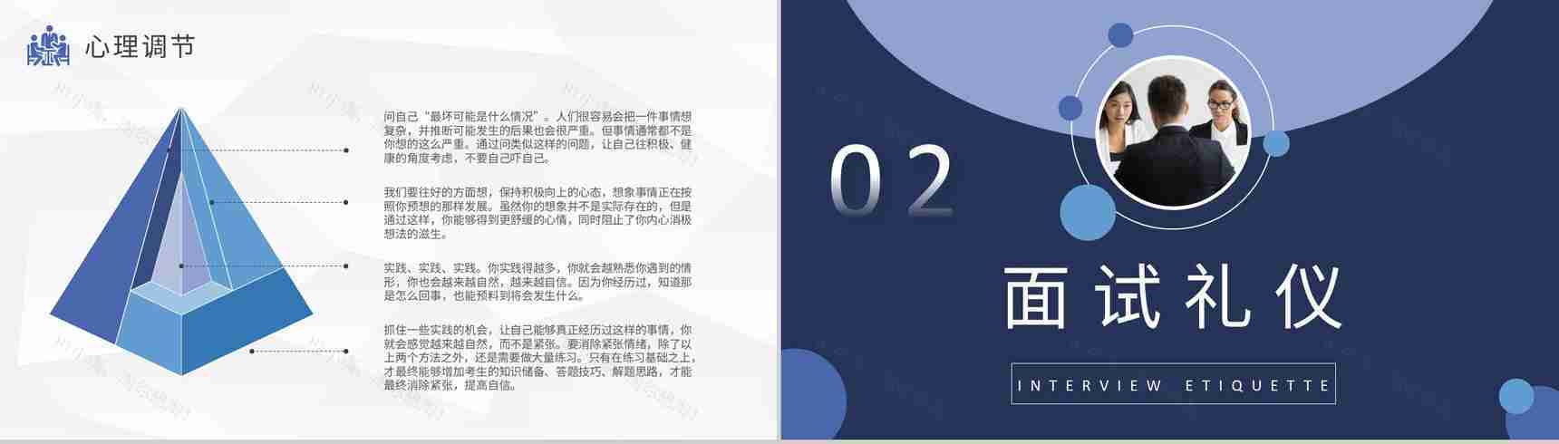 求职者心理调节方式总结面试通用话术培训心得体会PPT模板-4