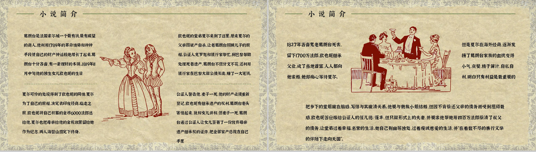 国外必读名著之《欧也妮葛朗台》小说赏析艺术特色分析培训PPT模板-11