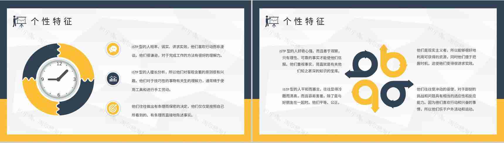 MBTI性格分析ISTP型人格特点说明工作中的优劣势总结PPT模板-3