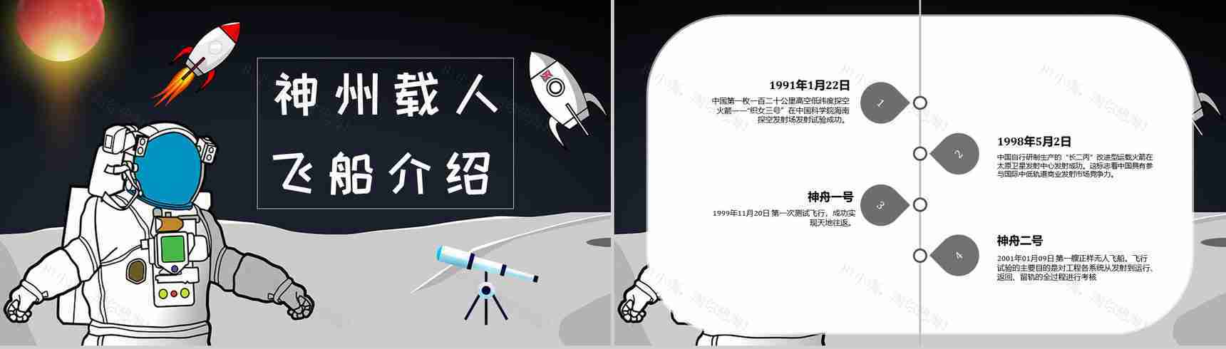 航天科技的进步与意义知识内容中国航天发展史PPT模板-10