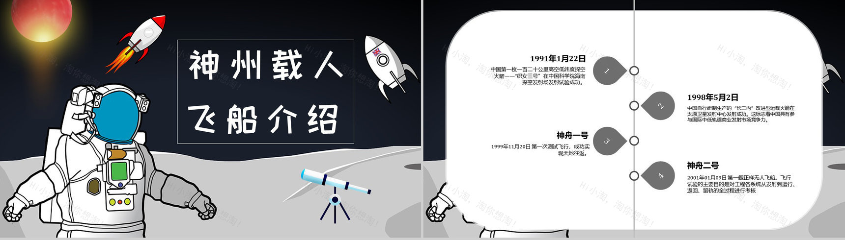 航天科技的进步与意义知识内容中国航天发展史PPT模板-10