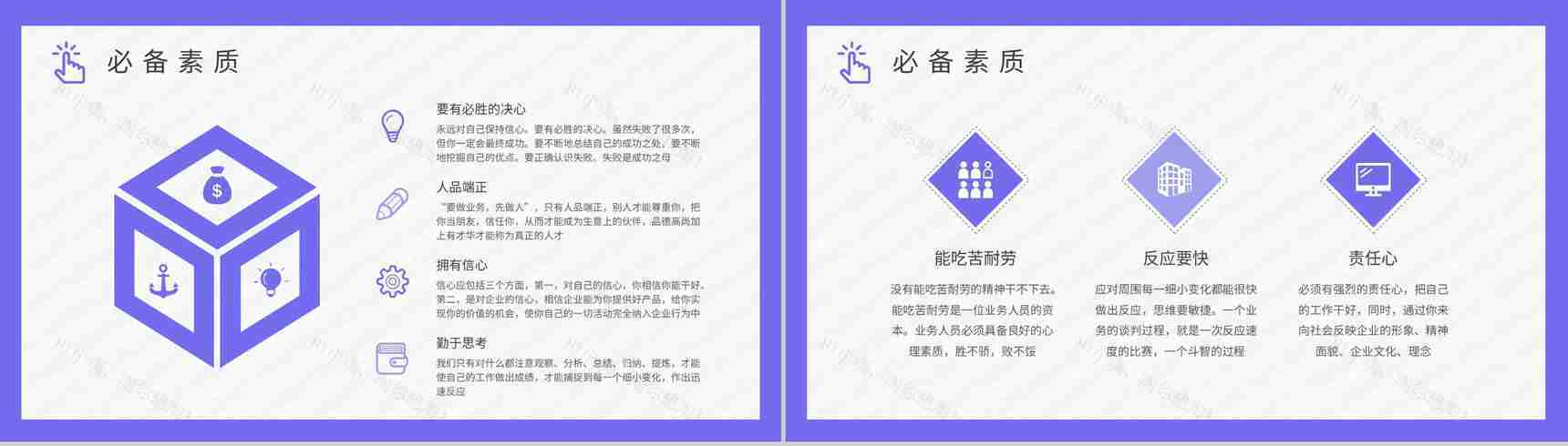 团队成员业务职责说明业务员销售技巧培训心得PPT模板-6