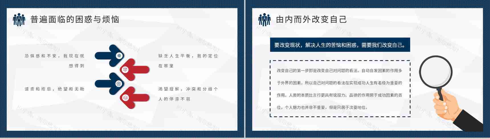 企业管理书籍推荐之史蒂芬柯维《高效能人士的七个习惯》读书笔记分享PPT模板-4