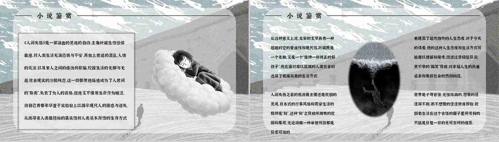 小说《人间失格》导读文学作品读后感分享学生读书笔记整理交流PPT模板-7