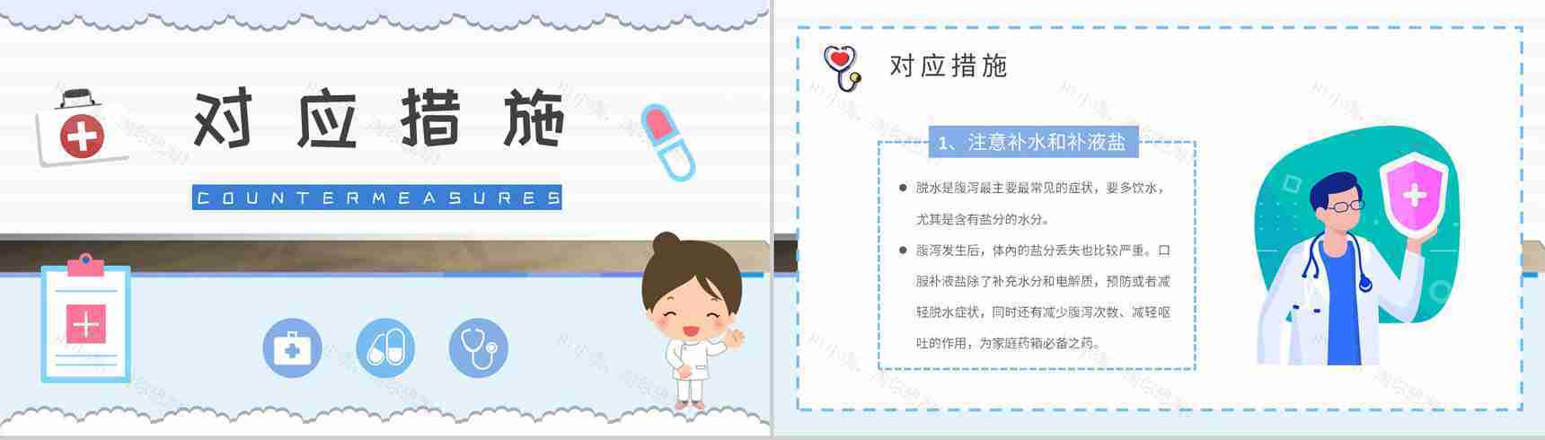 夏季腹泻预防知识学习急性腹泻及慢性腹泻的症状及治疗方法总结PPT模板-8