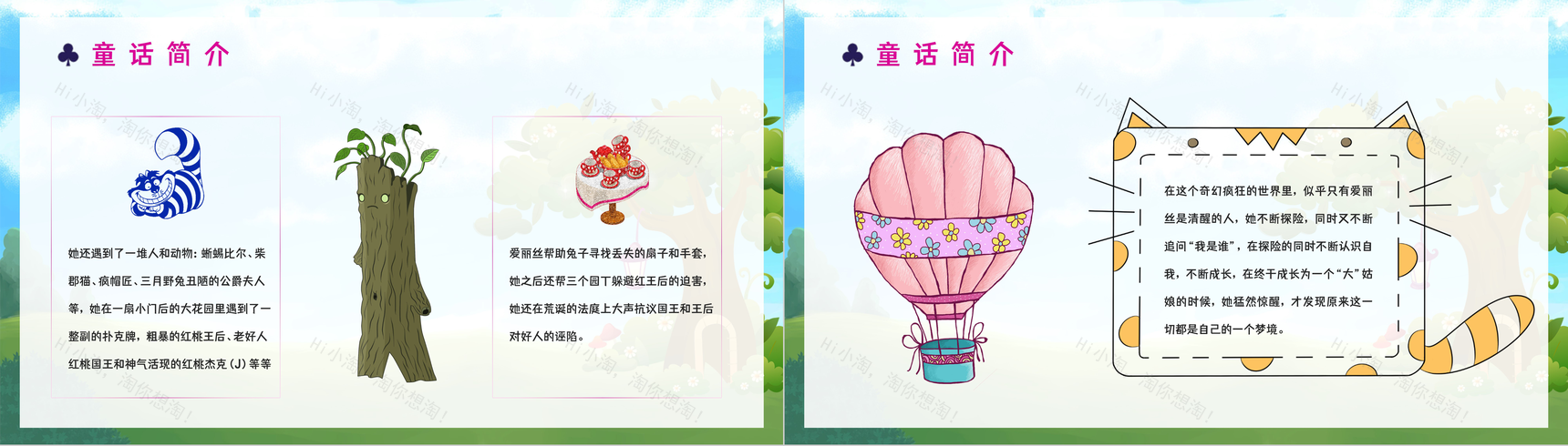 英国作家刘易斯卡罗尔著名儿童文学作品《爱丽丝梦游仙境》童话阅读鉴赏心得分享PPT模板-4