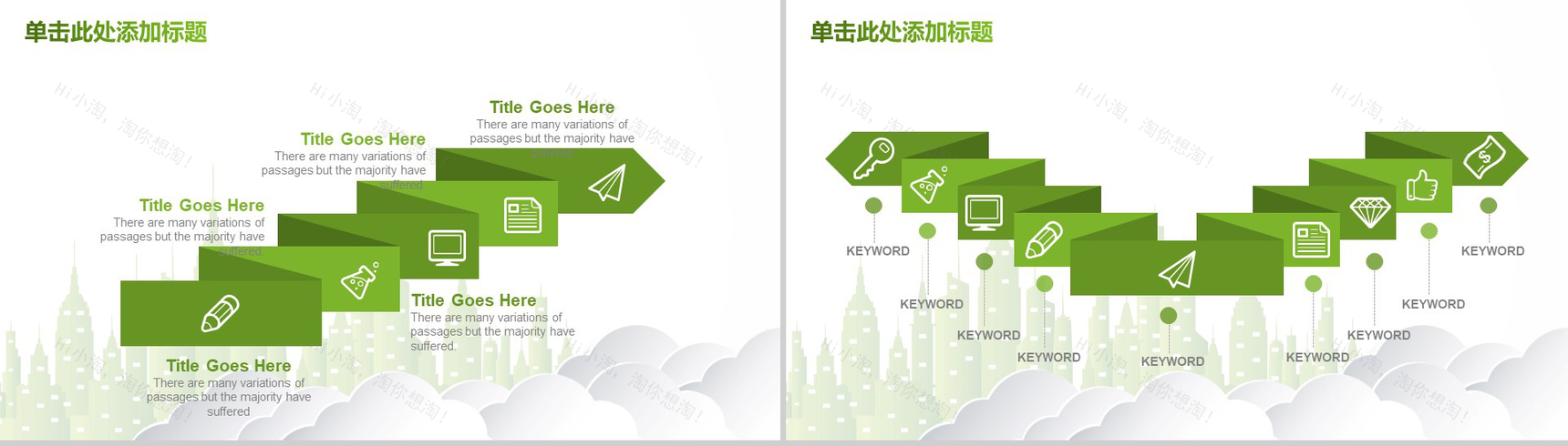 清新简约绿色环境保护年终工作总结汇报新年总结PPT模板-5