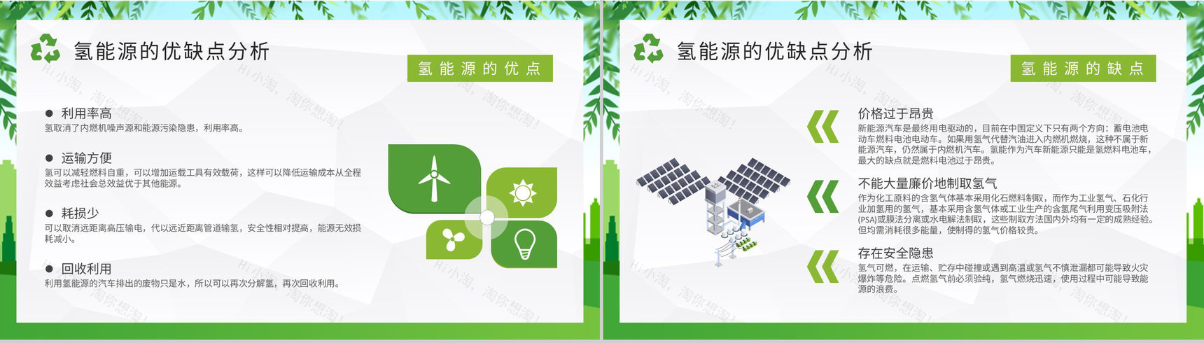 低碳和零碳能源介绍氢能源的应用知识培训总结PPT模板-7