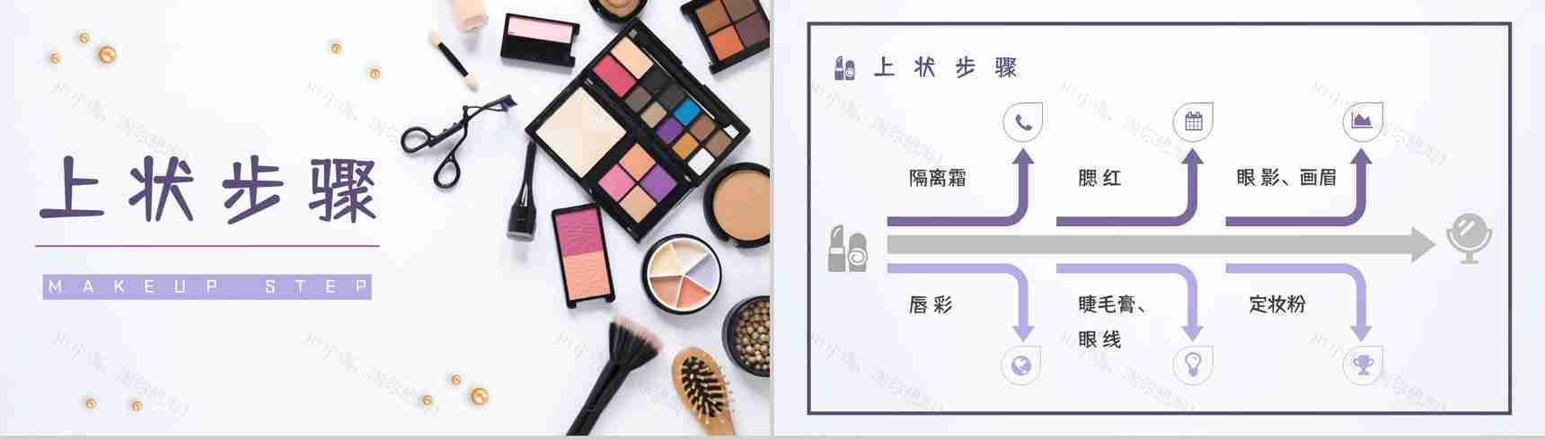 时尚行业化妆师技能培训学习基本知识讲解宣传PPT模板-5