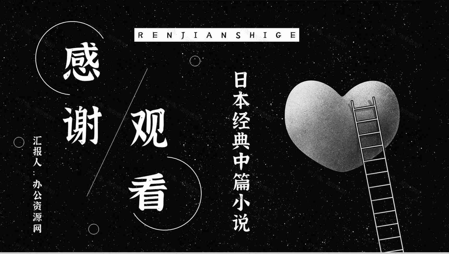 读书笔记《人间失格》小说导读赏析人物形象分析教育培训通用PPT模板-11