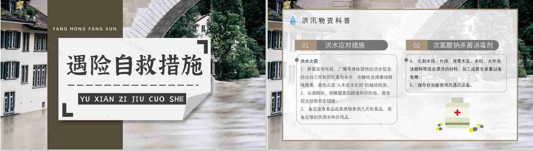 雨季防洪防汛的应急措施和方法社区工作人员培训讲座PPT模板-6