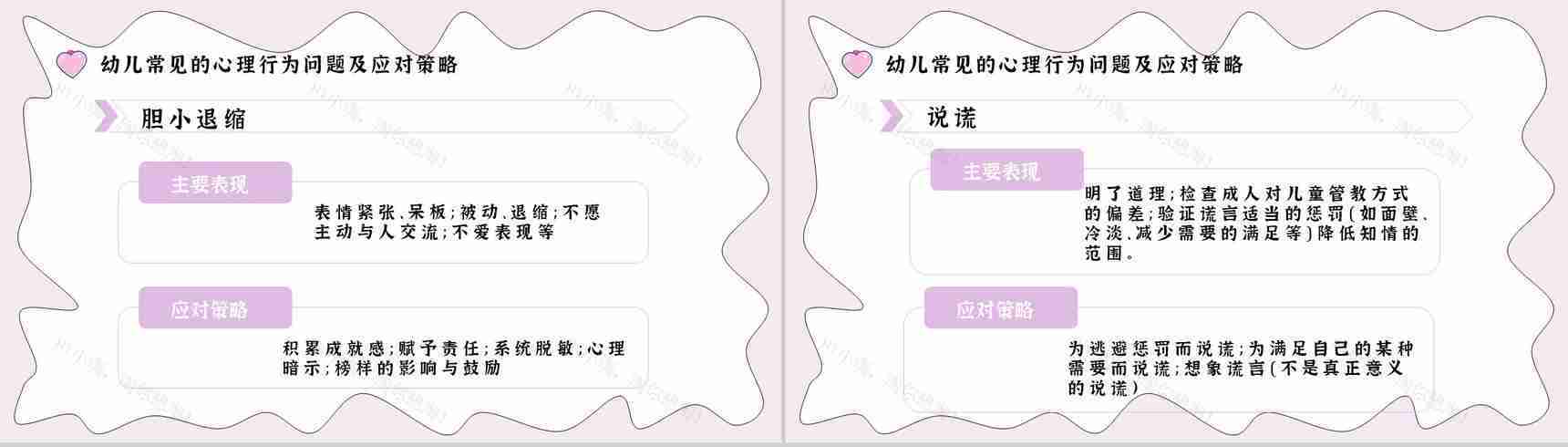 知识梳理合集儿童心理问题产生因素应对措施PPT模板-10