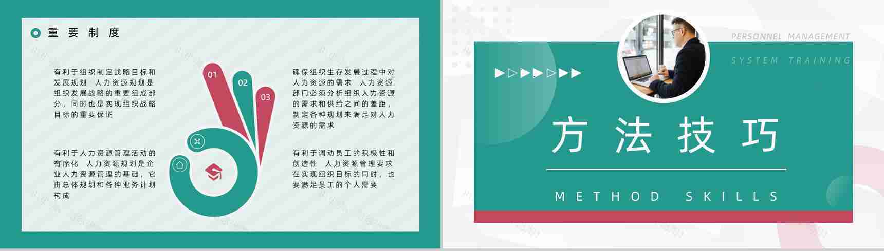 人事行政管理方法及技巧公司规章制度学习基层员工管理培训总结PPT模板-8