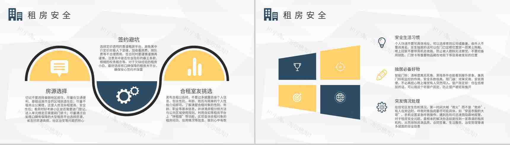 毕业生租房攻略学习个人工作租房安全问题总结PPT模板-6