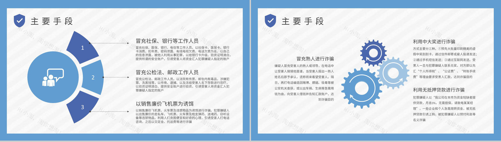 公司网络安全工作汇报防电信诈骗知识宣传计划方案PPT模板-3