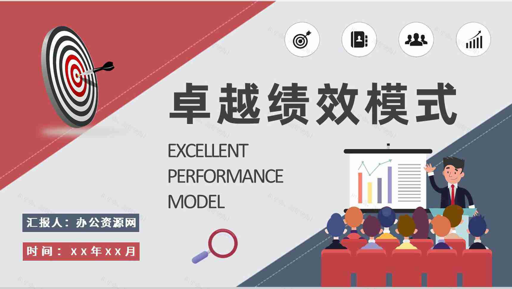 卓越绩效模式概念解析培训团队标杆管理计划总结PPT模板-1