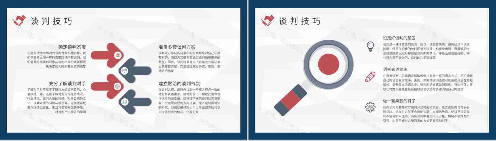 企业员工销售能力提升培训商务谈判步骤和技巧学习PPT模板-3