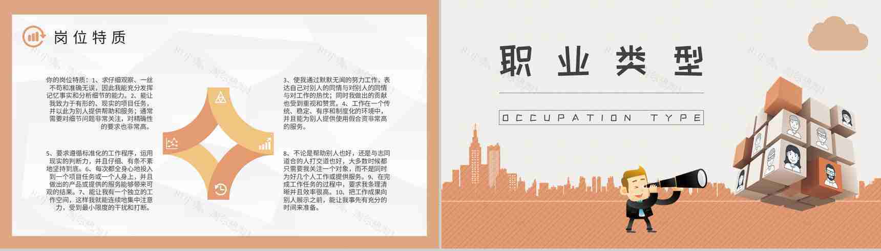 MBTI性格分析ISFJ个性特征描述公司员工职业领域建议PPT模板-12