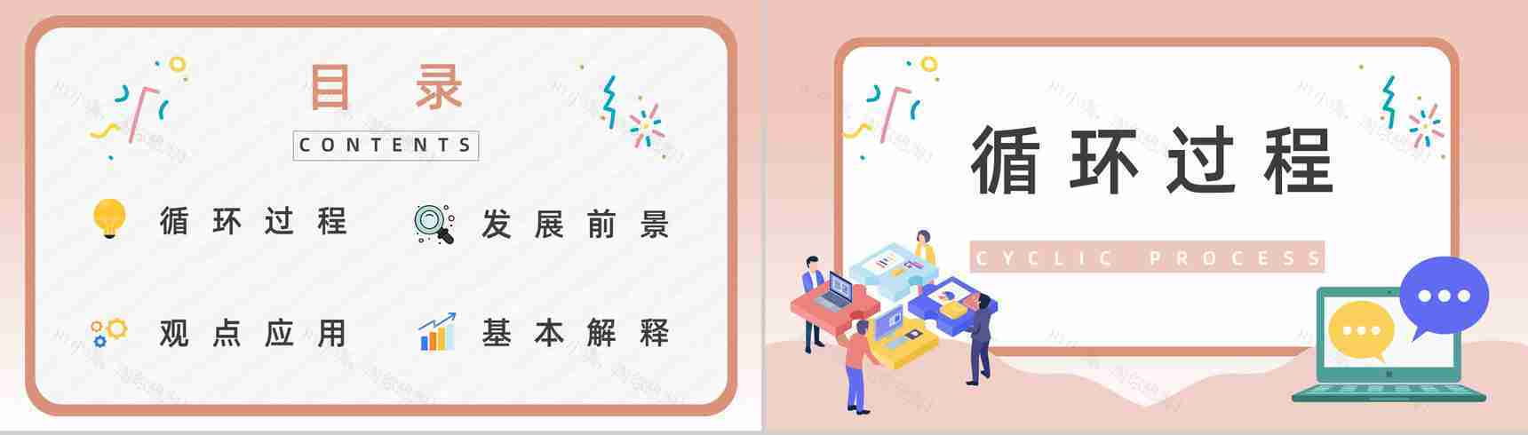 公司生产项目质量安全管理PDCA质量管理循环工作方法培训总结计划PPT模板-2