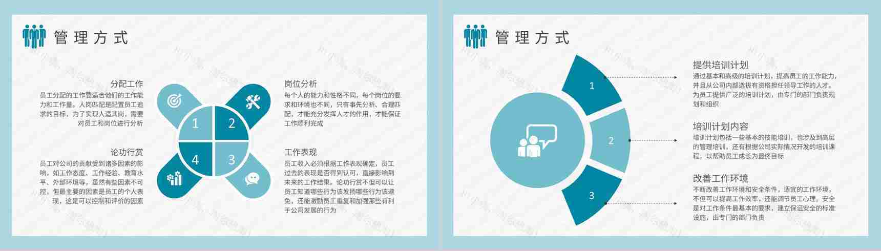 公司员工管理课程培训行政人事部门工作情况汇报PPT模板-4