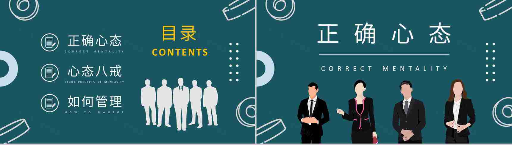 企业高层领导工作汇报管理者心态培训心得体会PPT模板-2