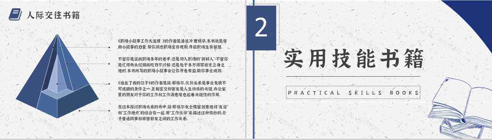 职场提升必备好书推荐职业实用技能学习书单介绍PPT模板-5