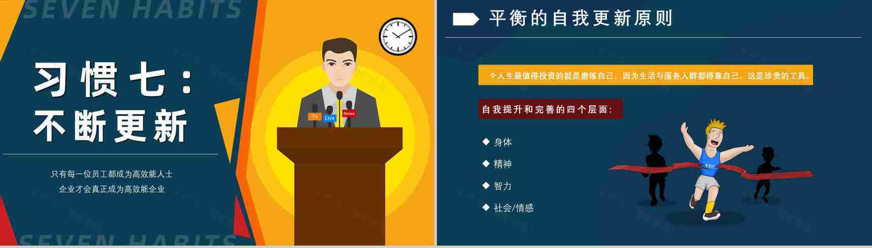 读书心得体会交流美国著名博士史蒂芬柯维《高效能人士的七个习惯》PPT模板-17