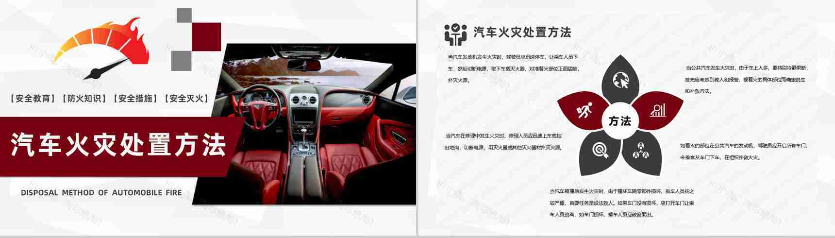 车辆防火安全措施交通工具消防安全知识夏季车辆防火基本措施PPT模板-6