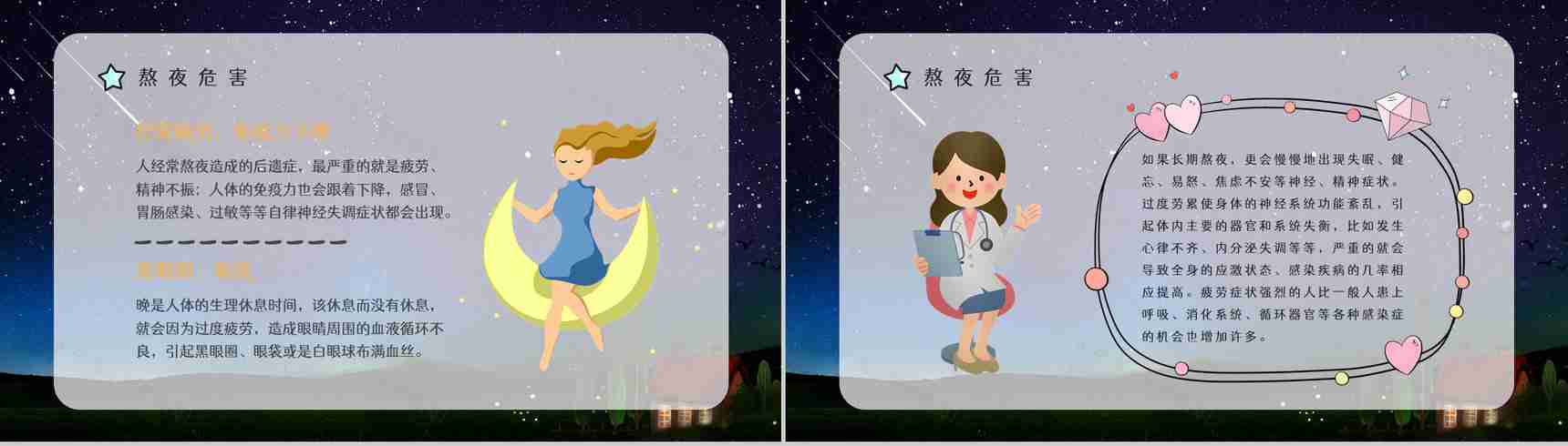 成年人熬夜的危害知识了解睡眠的重要性普及宣传活动PPT模板-9