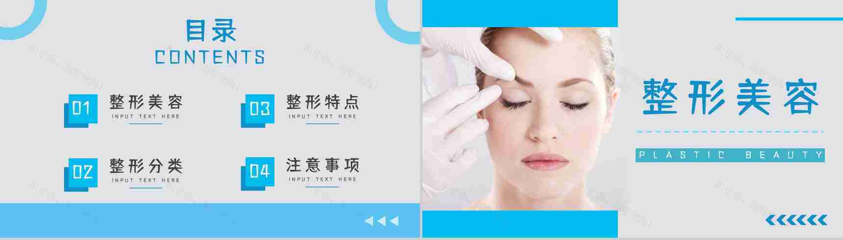 医学美容整形护理项目介绍整容医院广告宣传策划书通用PPT模板-2
