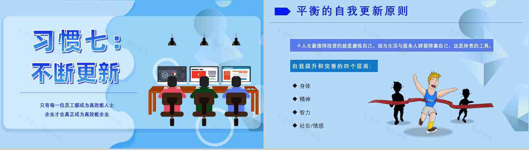 史蒂芬柯维《高效能人士的七个习惯》提升工作效率职场员工技能提高培训PPT模板-17